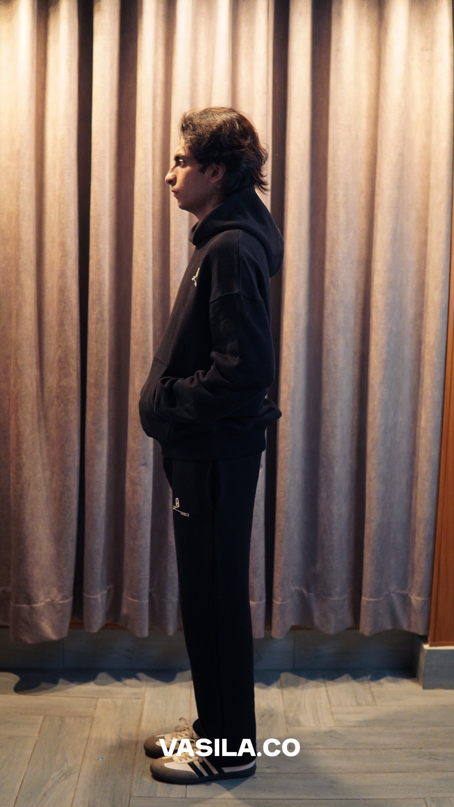 Vasila's Logo Hoodie-Black