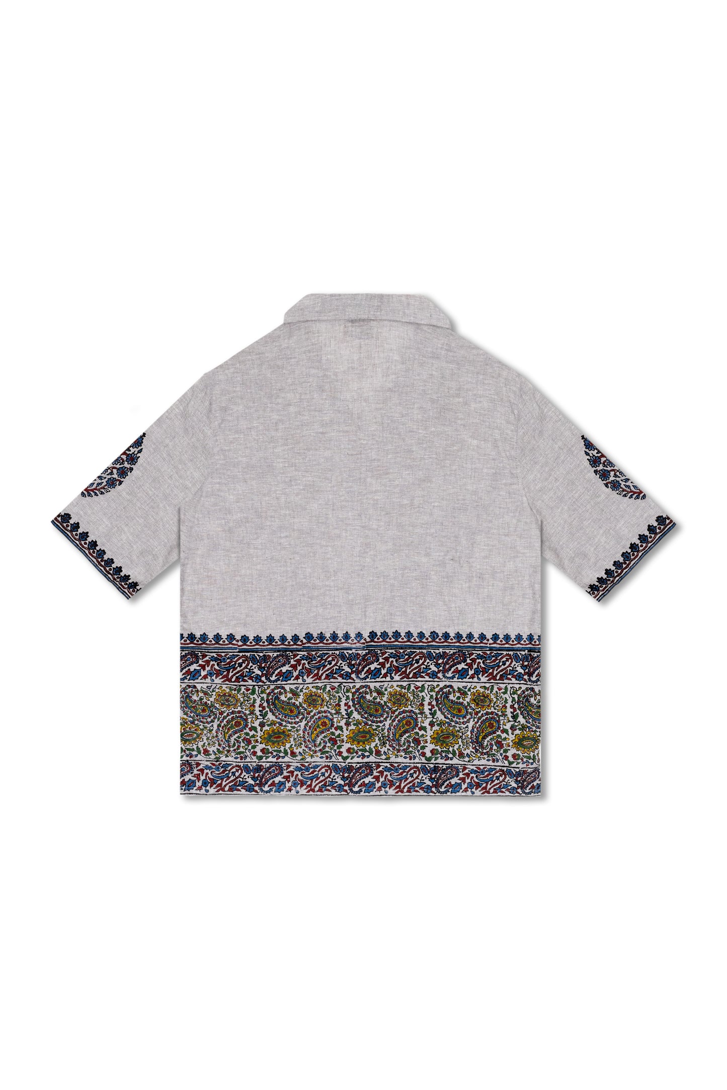 “Paisley Bloom” Button Down Half Sleeves Shirt