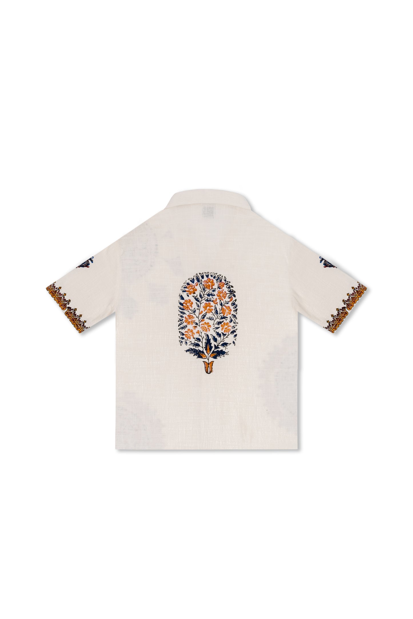 “Cosmic lotus” Button Down Half Sleeves Shirt