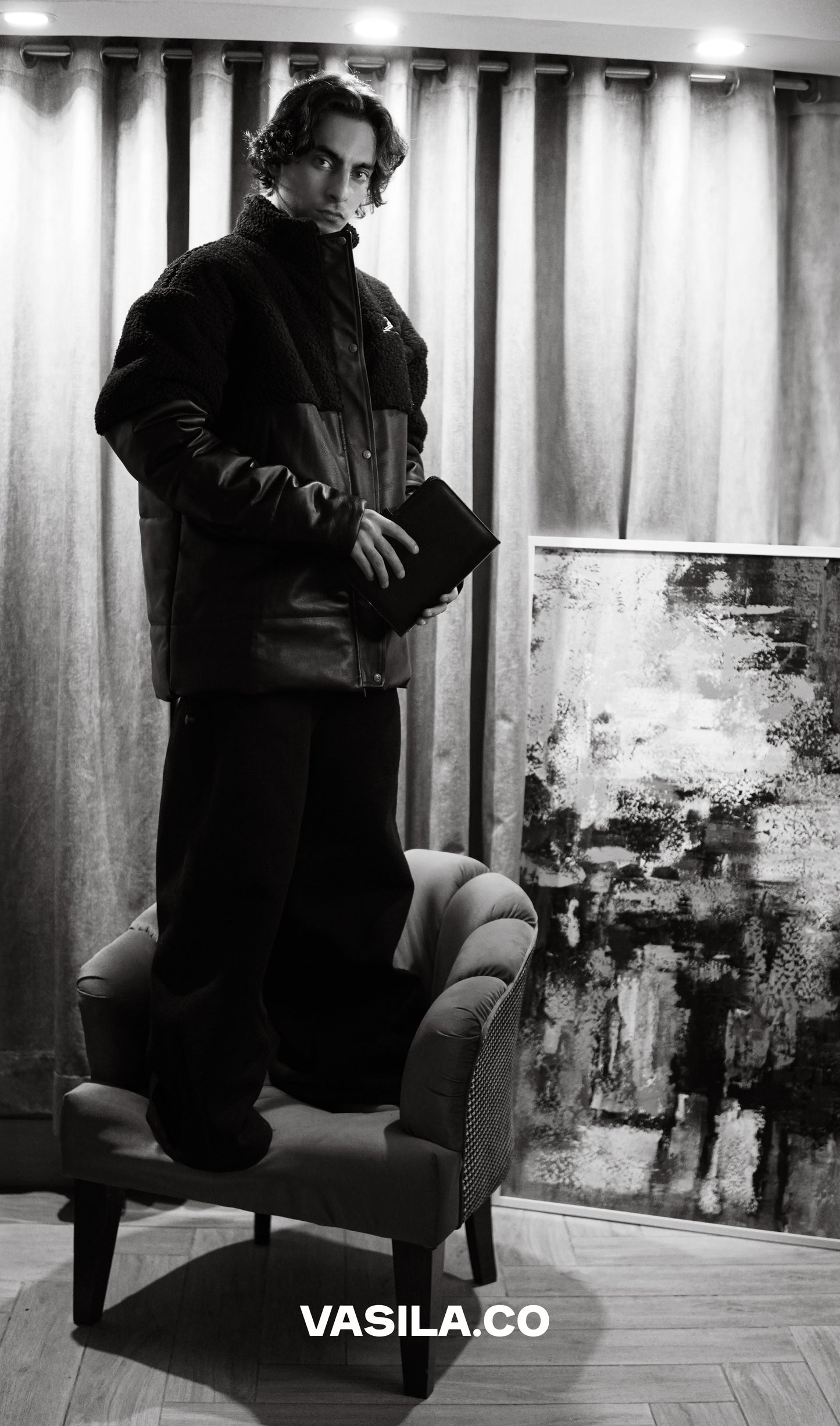 Sherpa Leather Jacket