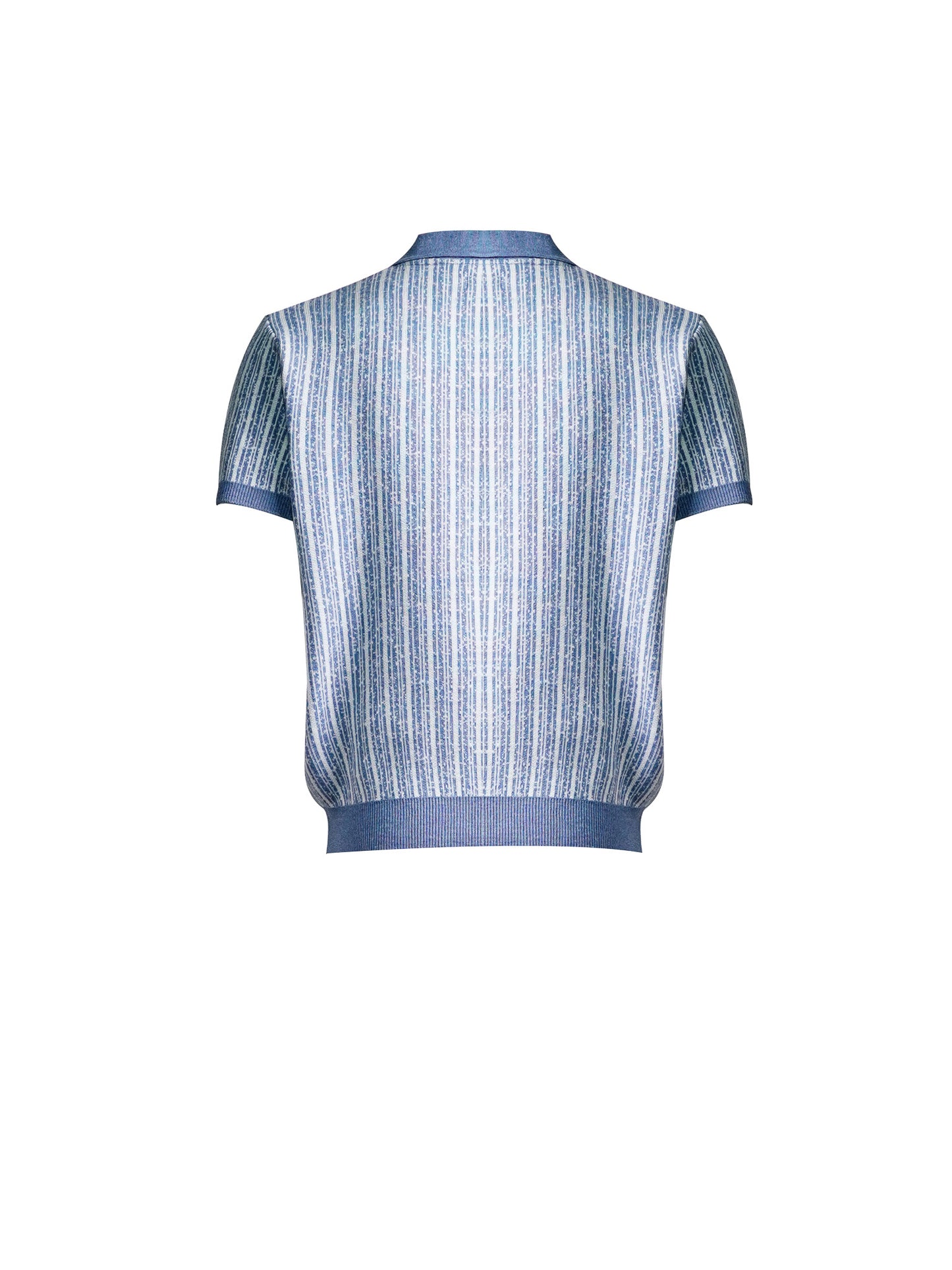 Azure Drift Polo - Jacquard