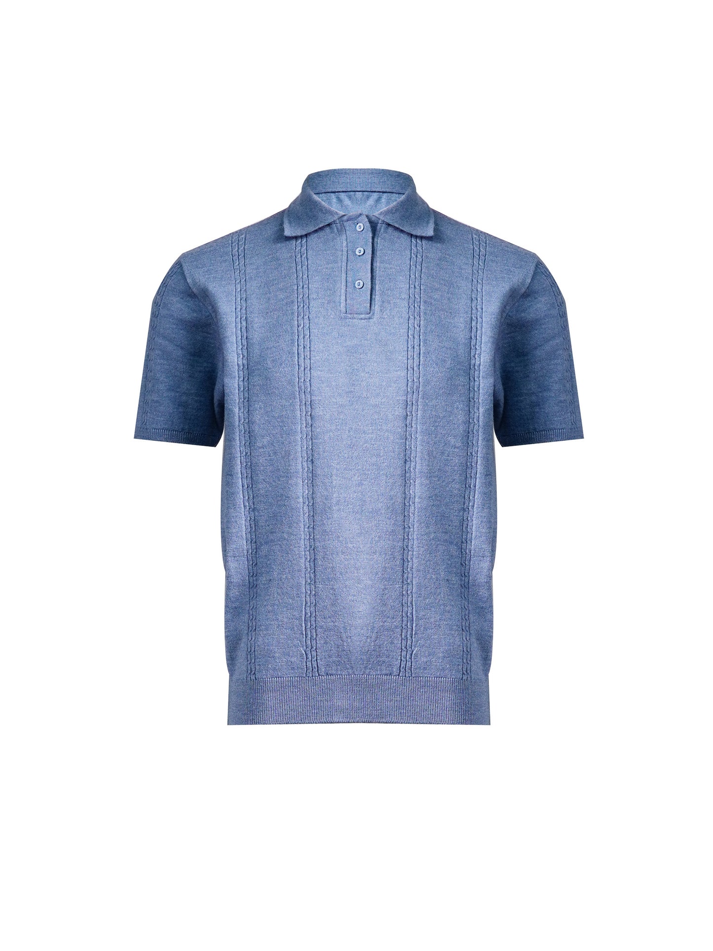 Cable Knit Polo - Jacquard