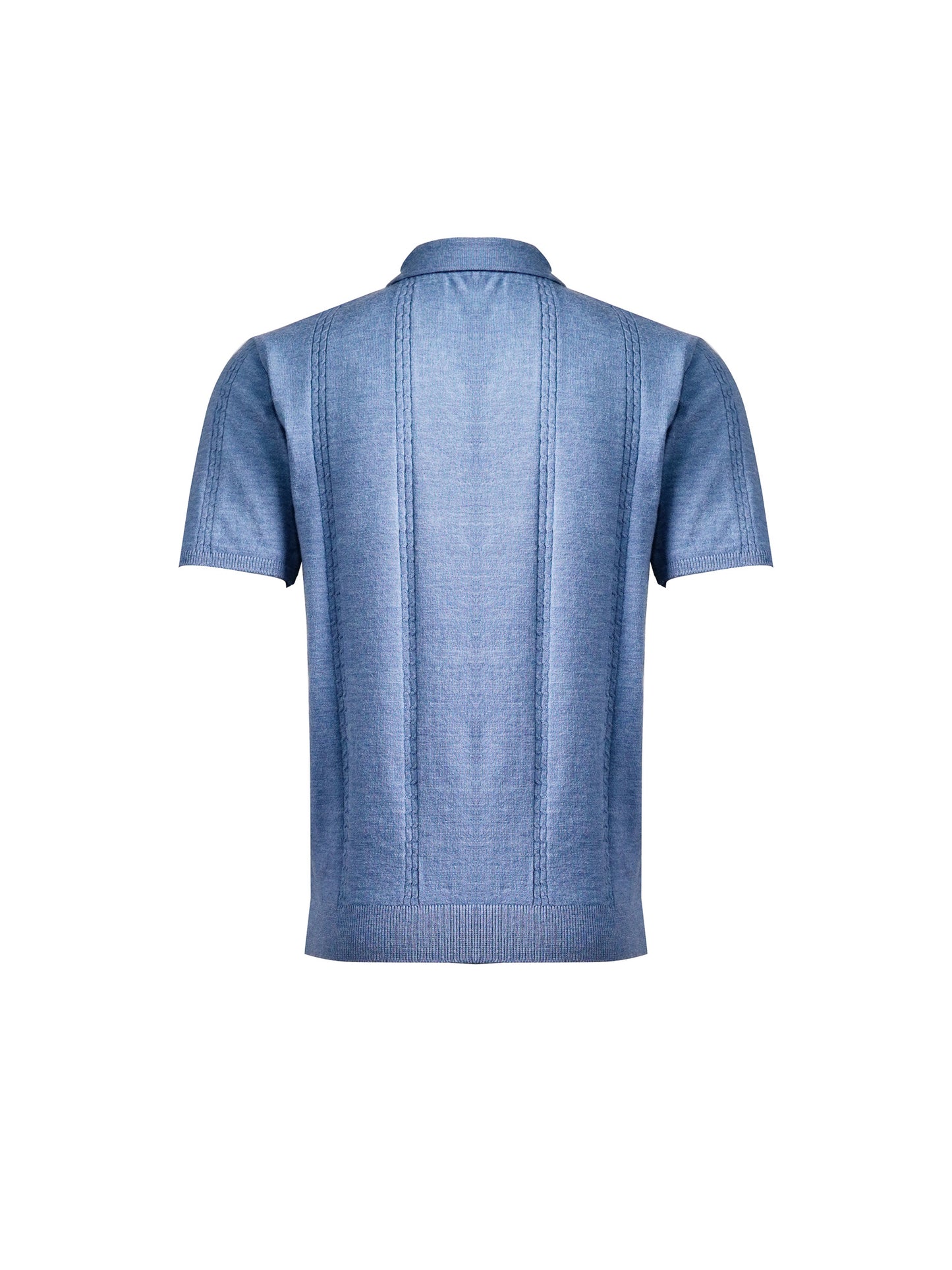 Cable Knit Polo - Jacquard