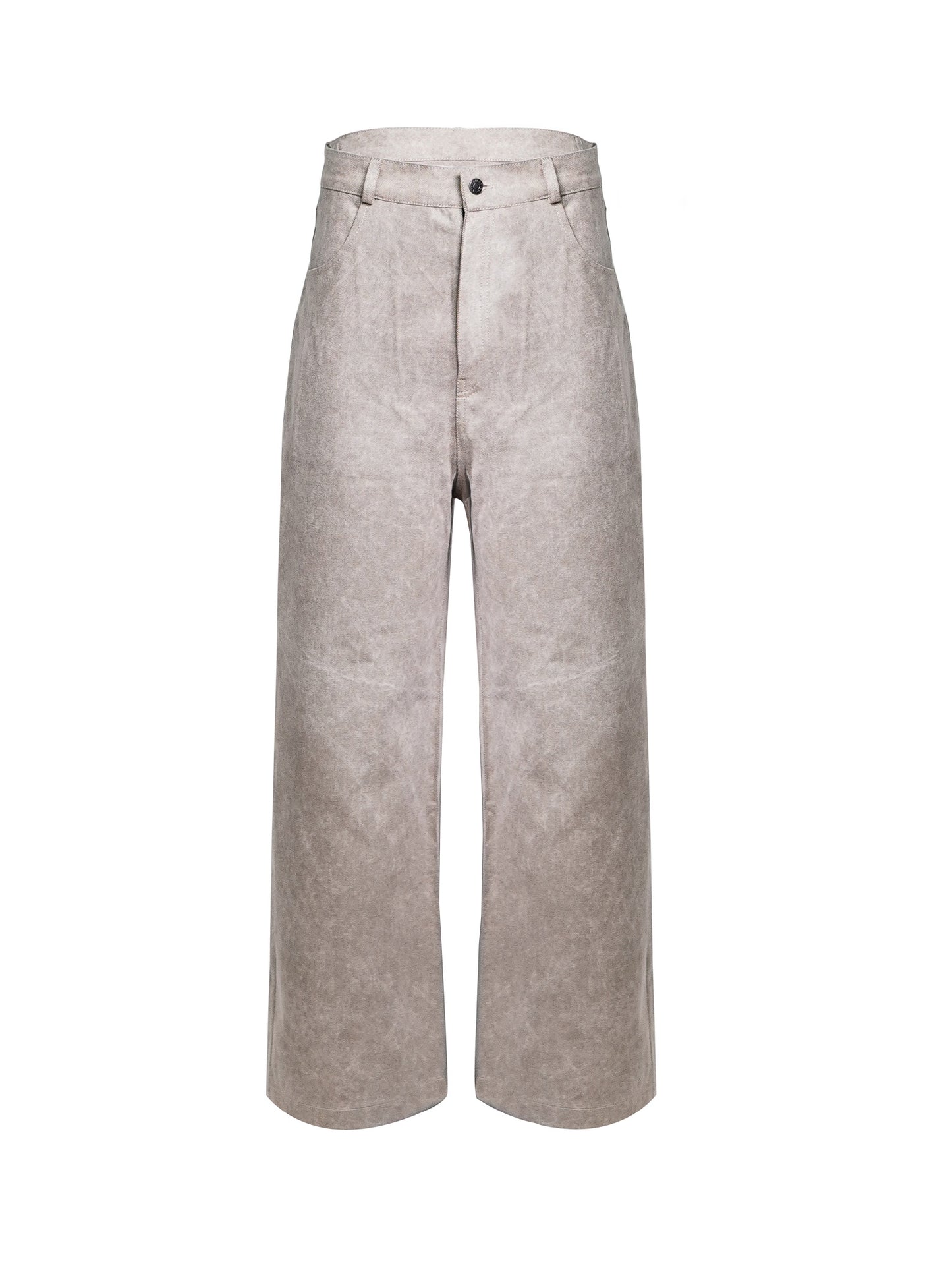 Caramel Acid Wash Denim Pants - Relax Fit