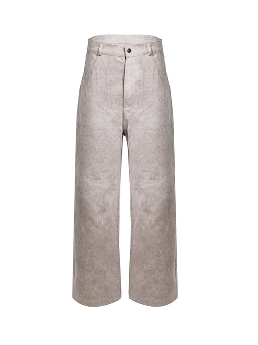 Caramel Acid Wash Denim Pants - Relax Fit