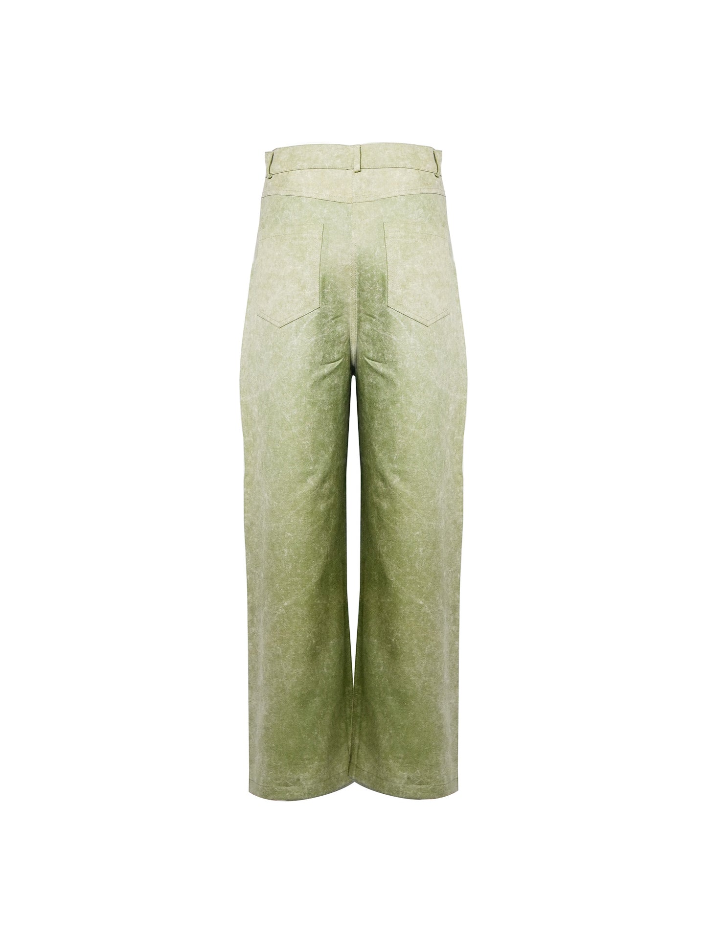 Pistachio Acid Wash Denim Pants - Relax Fit