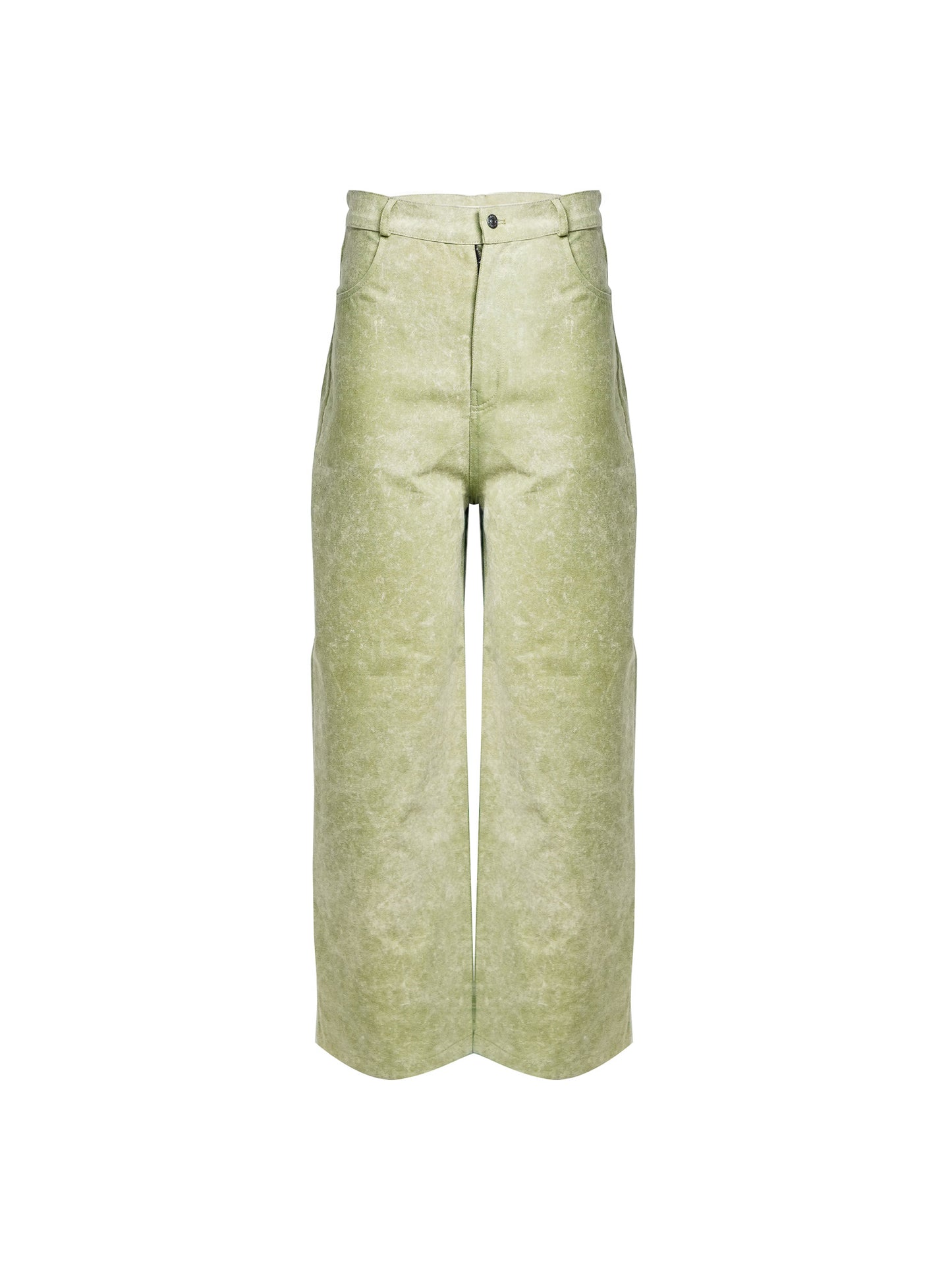 Pistachio Acid Wash Denim Pants - Relax Fit