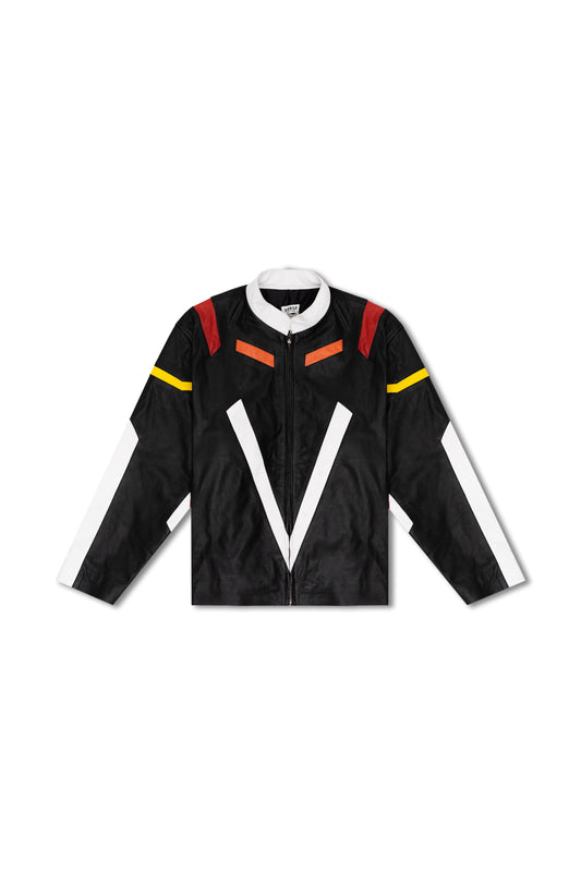 "Cherry Blackout" Leather Jacket