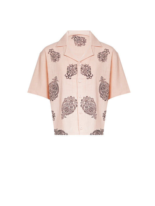 "Shaan-e-Paisley" Button Down Half Sleeves Shirt