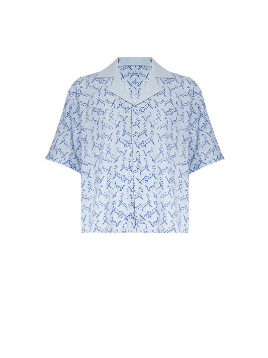 "Neel Jahan" Button Down Half Sleeves Shirt