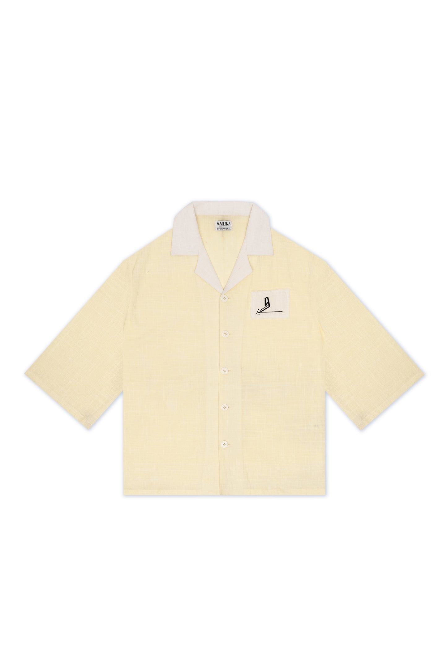 "Little Sunflower" Button Down Half Sleeves Shirt