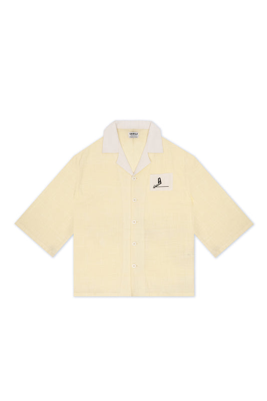 "Little Sunflower" Button Down Half Sleeves Shirt